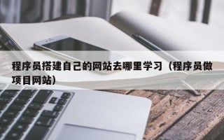 天津程序员搭建自己的网站去哪里学习（程序员做项目网站）